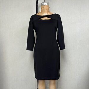 EUC Long Sleeve Twisted Neck Peek A Boo Dress by Signature Collection Med 8/10